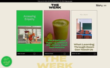 The Werk website preview