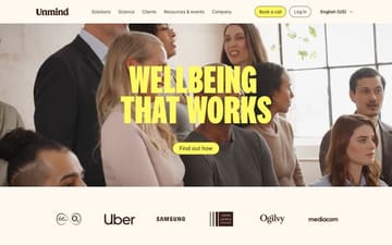 Unmind website preview