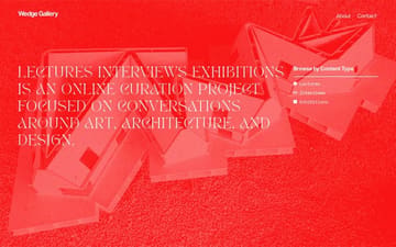 Wedge gallery website preview