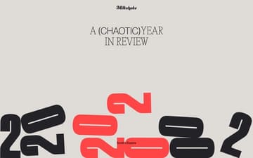 2020 Year in Review by Milkshake Studio website preview