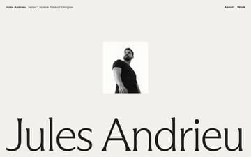 Jules Andrieu website preview