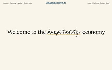 Unreasonable Hospitality website preview