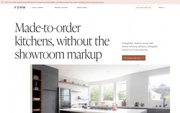 Form kitchens website preview