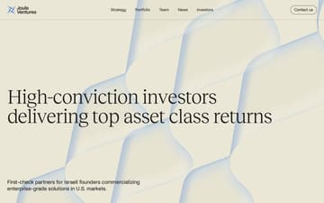 Joule Ventures website preview