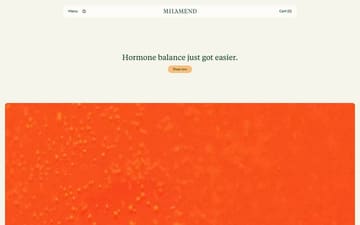 Milamend website preview