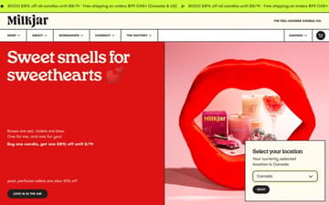 MilkJar website preview