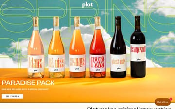 Plot Wines website preview