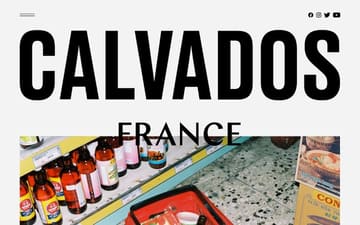 Calvados france website preview