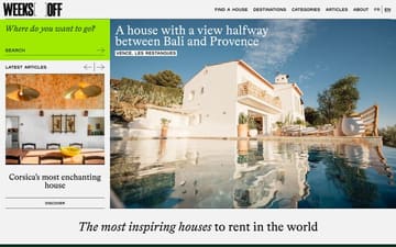 Weeks Off website preview