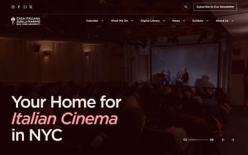 Casa Italiana Zerilli website preview