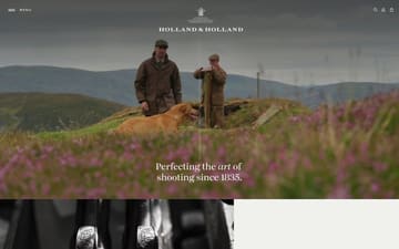 Holland & Holland website preview