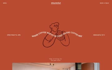Monte website preview