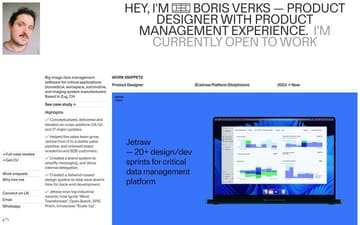 Boris Verks website preview
