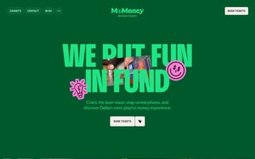 Museum of Money website preview