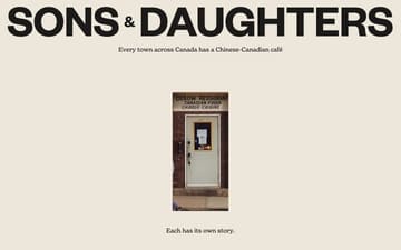 Sons And Daughters website preview