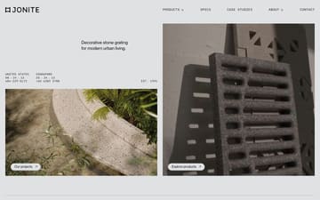 Jonite website preview
