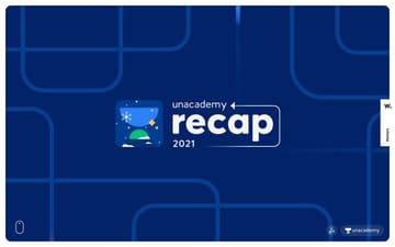 Unacademy Recap 2021 website preview