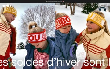 Caribou website preview