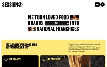 Sessions website preview