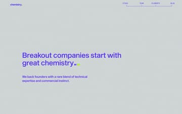 Chemistry website preview