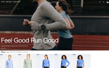Oiselle website preview