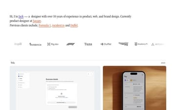 Jack Theobald website preview