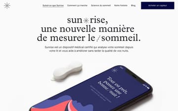 Sunrise website preview