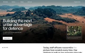 Comand AI website preview
