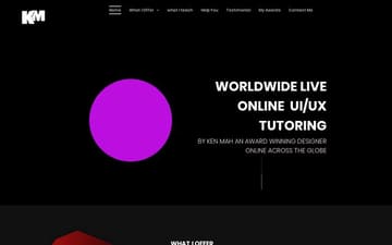 UI/UX/Web Design Live Online Tutoring website preview