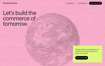 Shopify Ventures website preview
