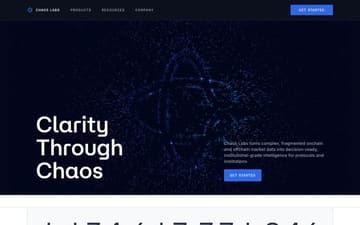 Chaos Labs website preview