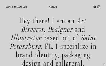 Santi Jaramillo website preview