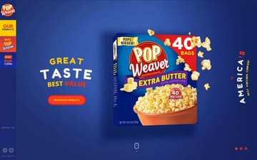 Pop Weaver website preview