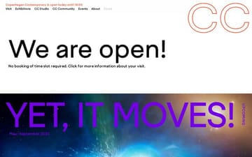 Copenhagen Contemporary website preview