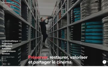 Cinémathèque suisse website preview