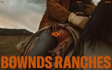 Bownds Ranches website preview