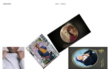 James Henry website preview