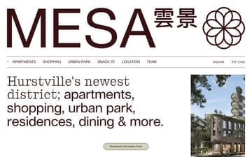MESA Hurstville website preview