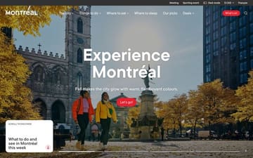 Tourisme Montréal website preview