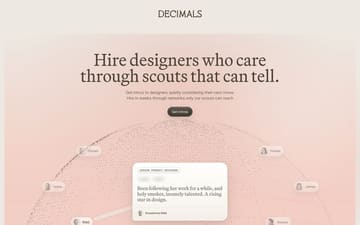 Decimals website preview