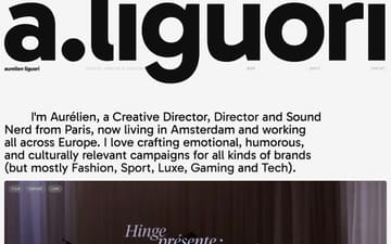 Aurelien Liguori website preview