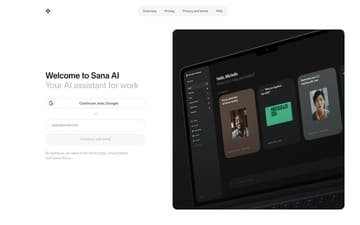Sana AI website preview