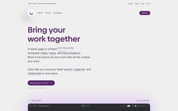 Clew website preview