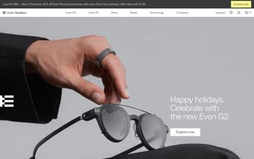 Even Realities website preview