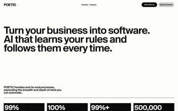Poetic website preview
