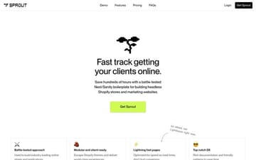 Sprout website preview