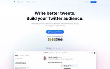 Typefully website preview