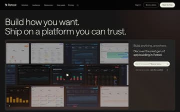 Retool website preview