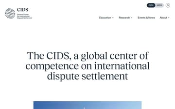 Center for International Dispute Settlement website preview