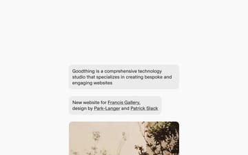 Goodthing website preview